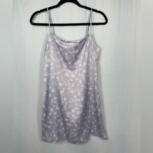 Garage Purple Floral Straight Bodycon Mini Dress Size Medium